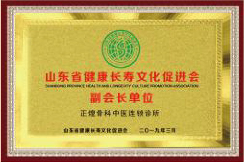 山東省健康長(cháng)壽文化促進(jìn)會(huì )副會(huì )長(cháng)單位