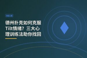 德州扑克如何克服Tilt情绪？三大心理训练法助你找回最佳状态