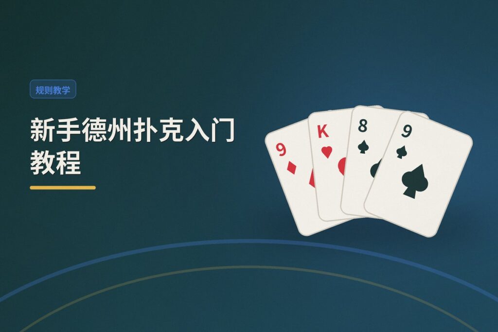 新手德州扑克入门教程15分钟 - 新手德州扑克入门教程:15分钟掌握规则、牌型与翻前策略