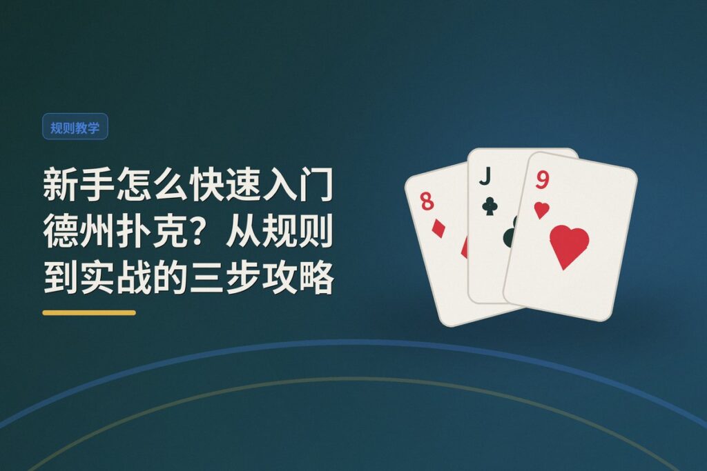 新手怎么快速入门德州扑克 - 新手怎么快速入门德州扑克?从规则到实战的三步攻略