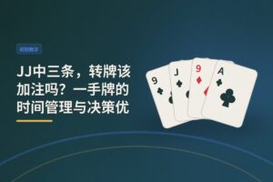 【实战解析】JJ中三条，转牌该加注吗？一手牌的时间管理与决策优化