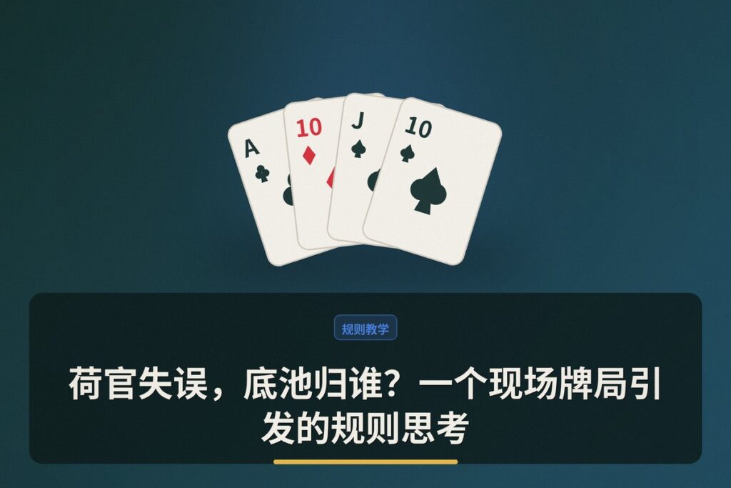 https://www.reddit.com/r/poker/comments/1ud49vf/forcing_whale_to_pay_for_dealer_mistake/ - 荷官失误，底池归谁？一个现场牌局引发的规则思考