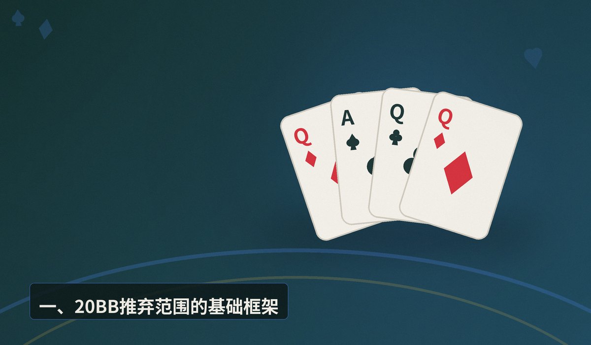 短码MTT打法20BB - 短码MTT打法20BB：三个关键阶段的翻前推弃策略解析