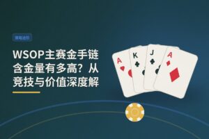 WSOP主赛金手链含金量有多高？从竞技与价值深度解析