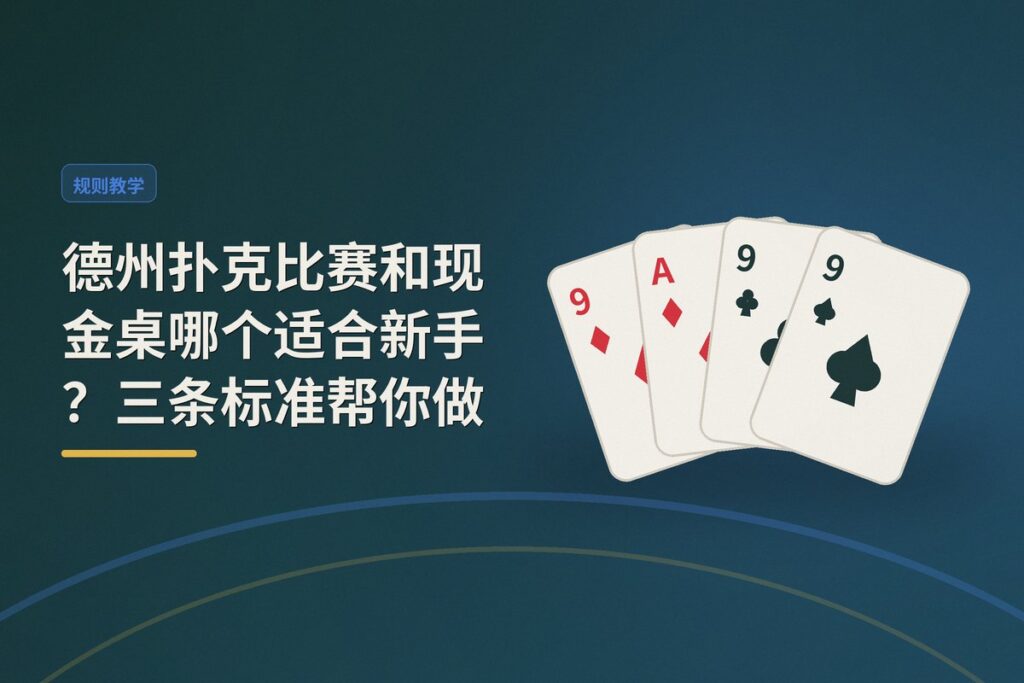 德州扑克比赛和现金桌哪个适合新手 - 德州扑克比赛和现金桌哪个适合新手?三条标准帮你做选择