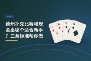 德州扑克比赛和现金桌哪个适合新手？三条标准帮你做选择